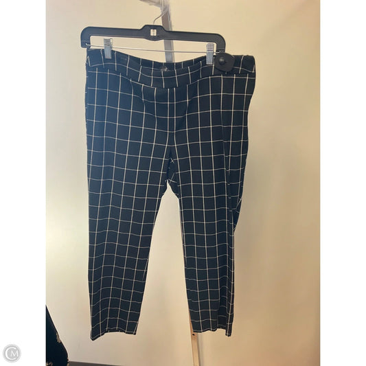 Pants Dress By Talbots In Black & White, Size: 12p