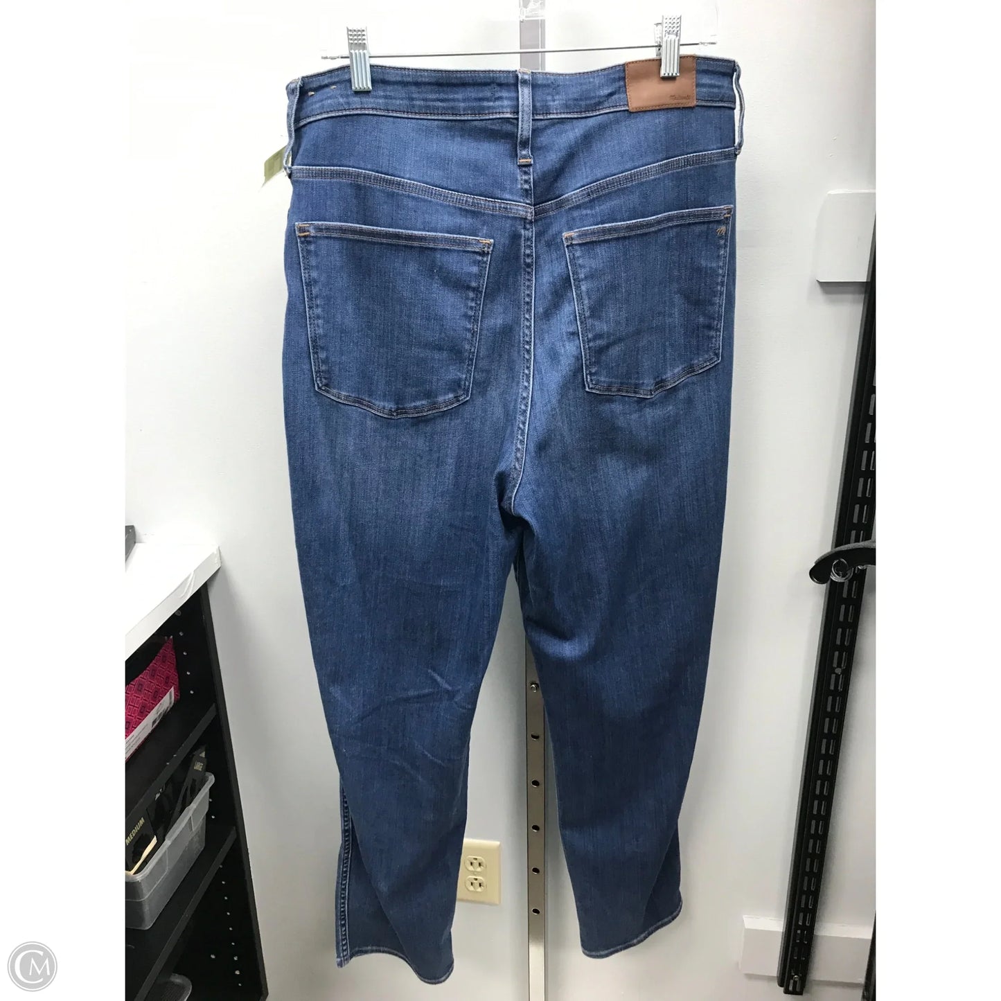Jeans Straight By Madewell In Blue Denim, Size: 12l
