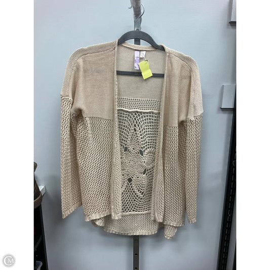 Sweater Cardigan By Alya In Beige, Size: M