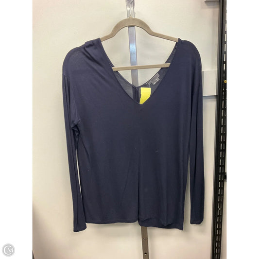 Top Long Sleeve Basic By Vince Camuto In Navy, Size: M