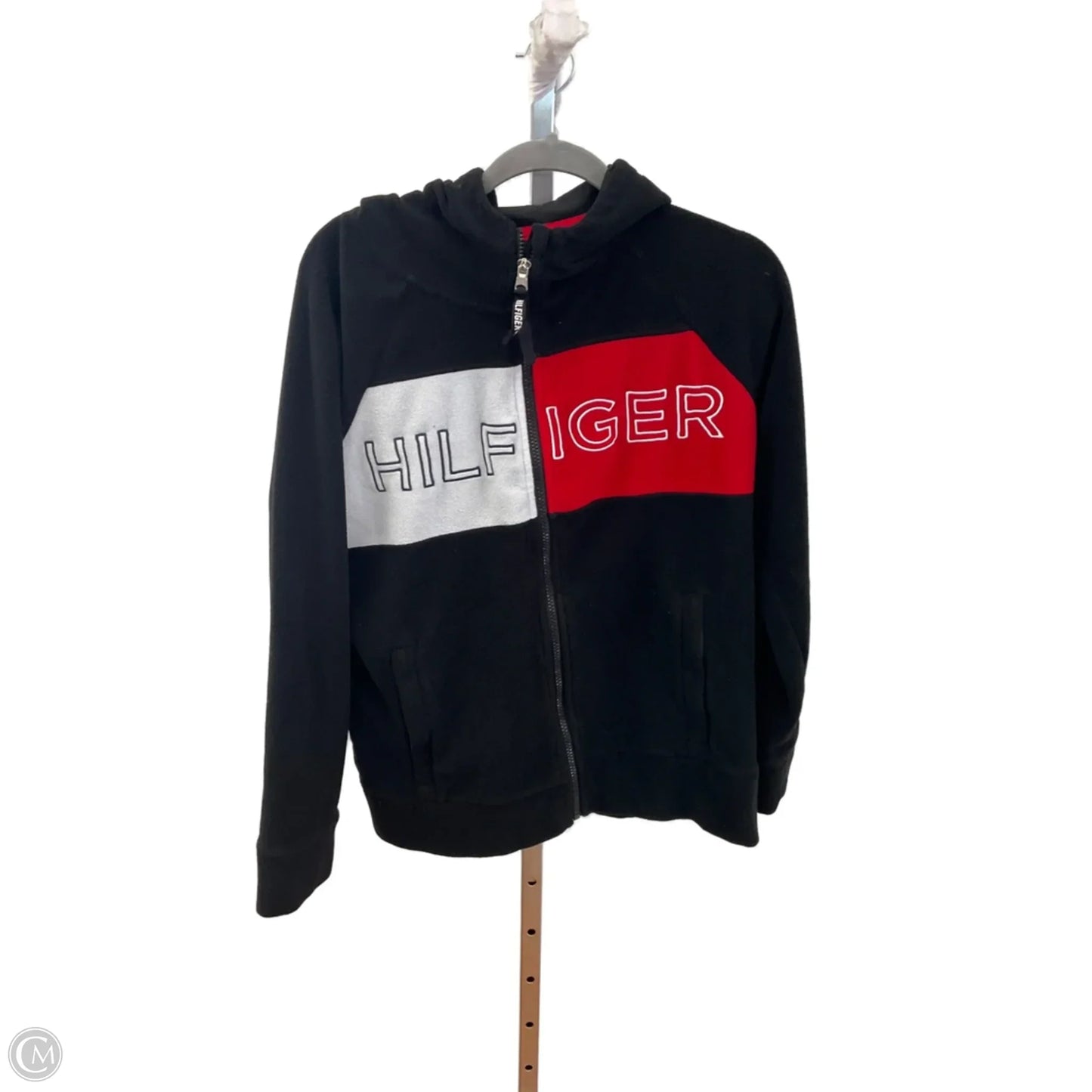 Jacket Fleece By Tommy Hilfiger In Black, Size: L