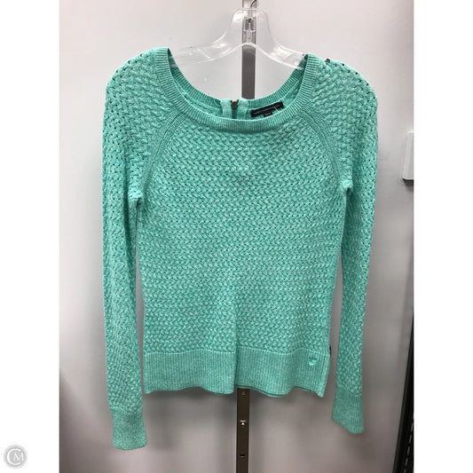 Sweater By American Eagle In Green, Size: Xs