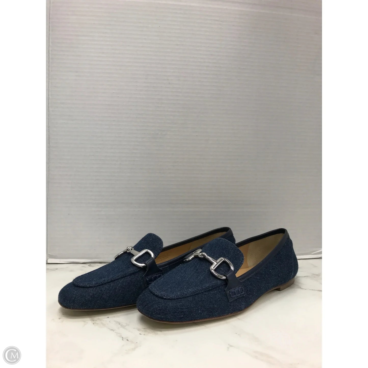 Shoes Flats By Talbots In Blue Denim, Size: 7.5