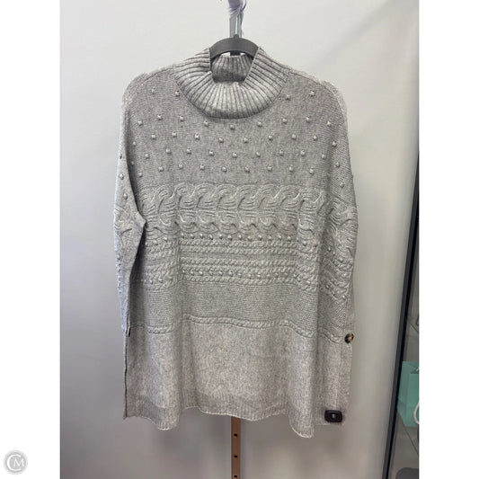 Poncho By Talbots In Grey, Size: Xs