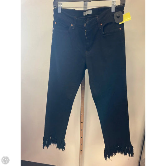 Jeans Cropped By Cmc In Black Denim, Size: 10