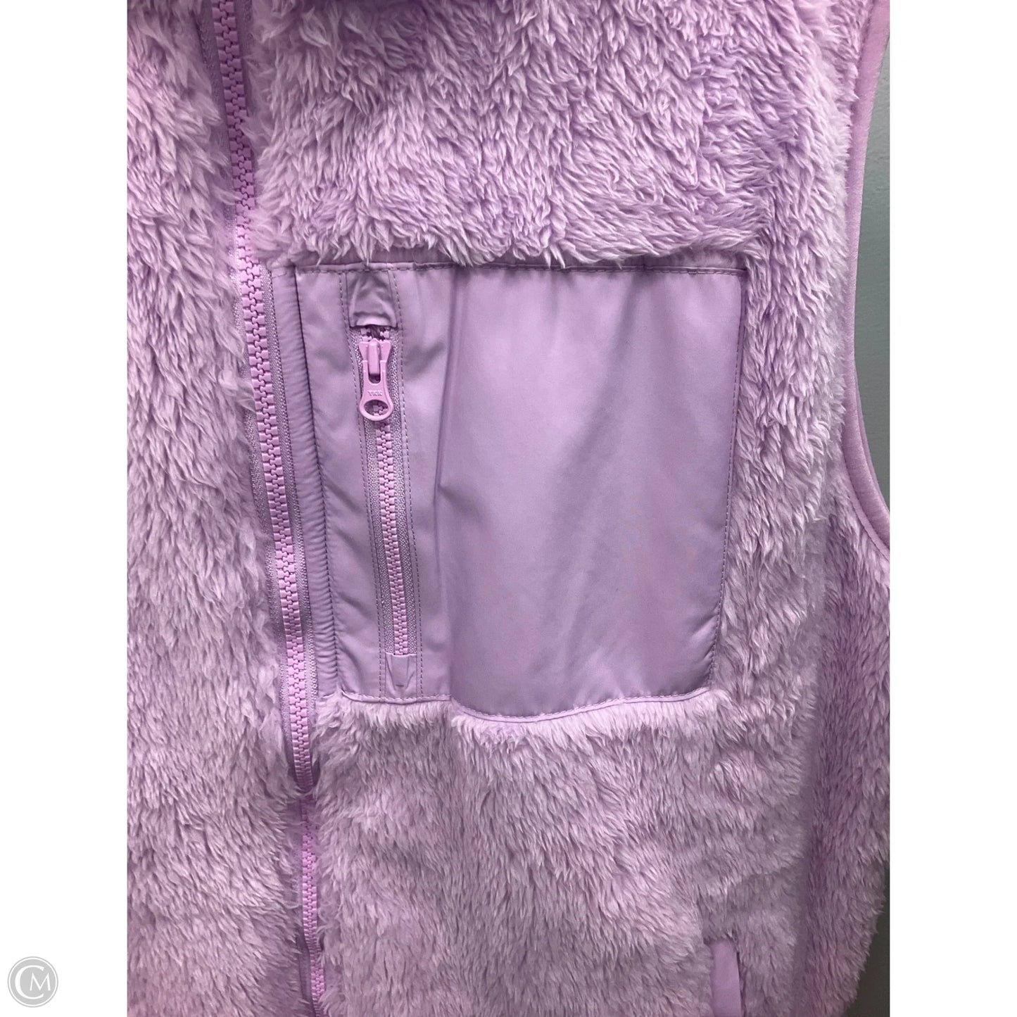 Vest Faux Fur & Sherpa By Lands End In Purple, Size: Xl