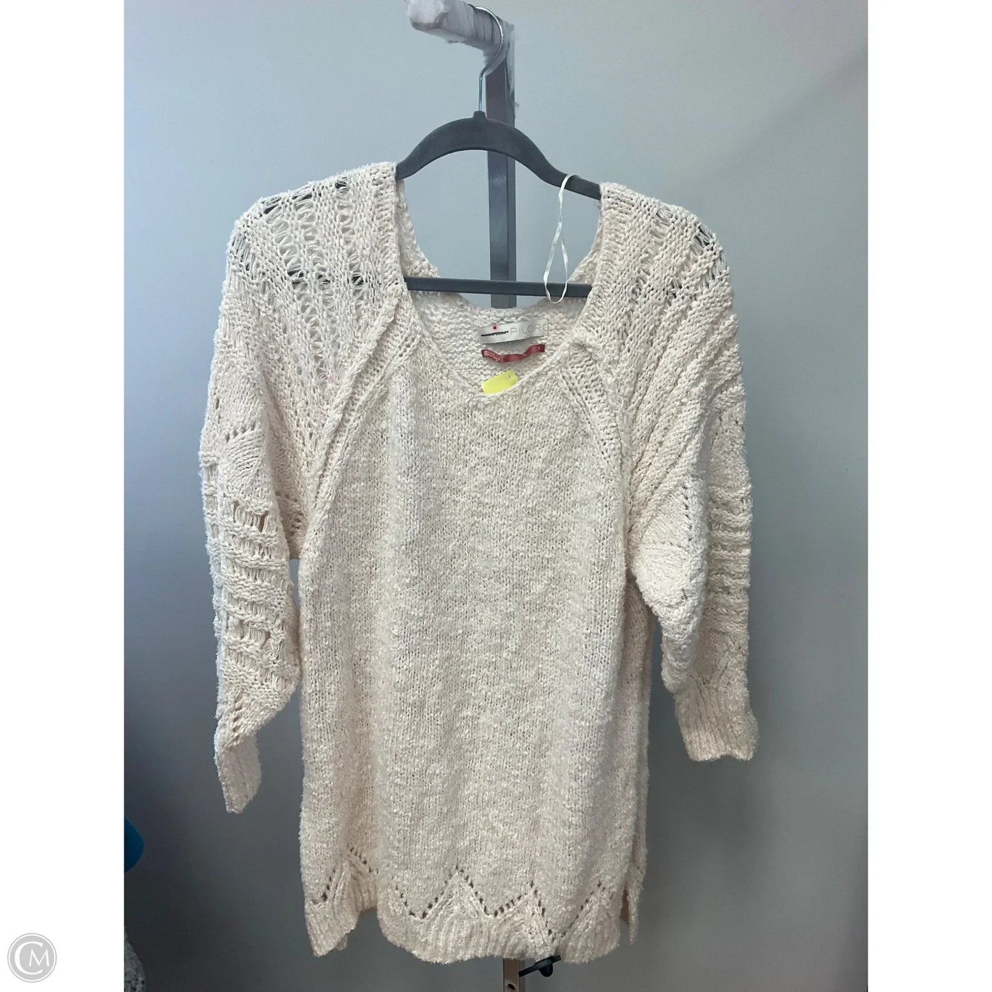 Sweater By Pilcro In Cream, Size: L
