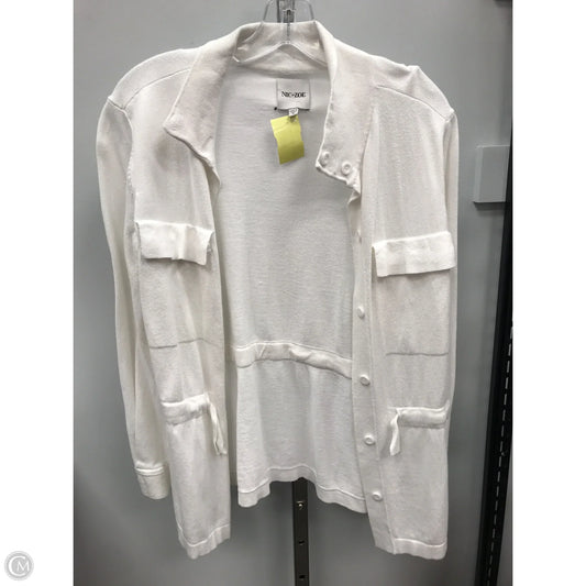 Sweater Cardigan By Nic + Zoe In White, Size: S