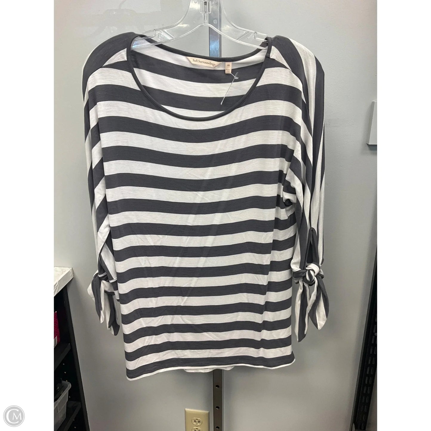Top Long Sleeve By Soft Surroundings In Striped Pattern, Size: Xs