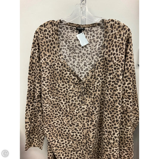 Top Long Sleeve By Torrid In Animal Print, Size: 3x