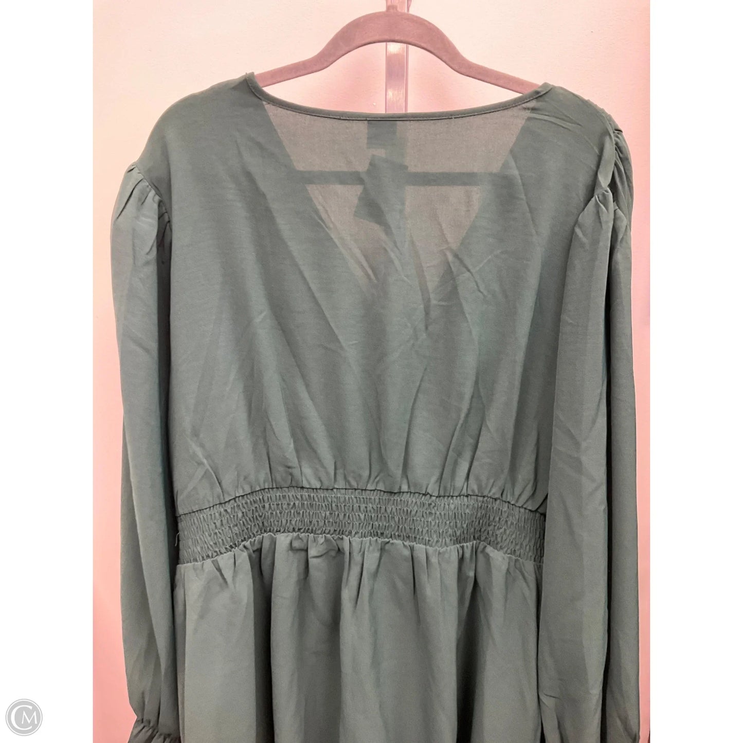 Top Long Sleeve By Cmc In Green, Size: 4x
