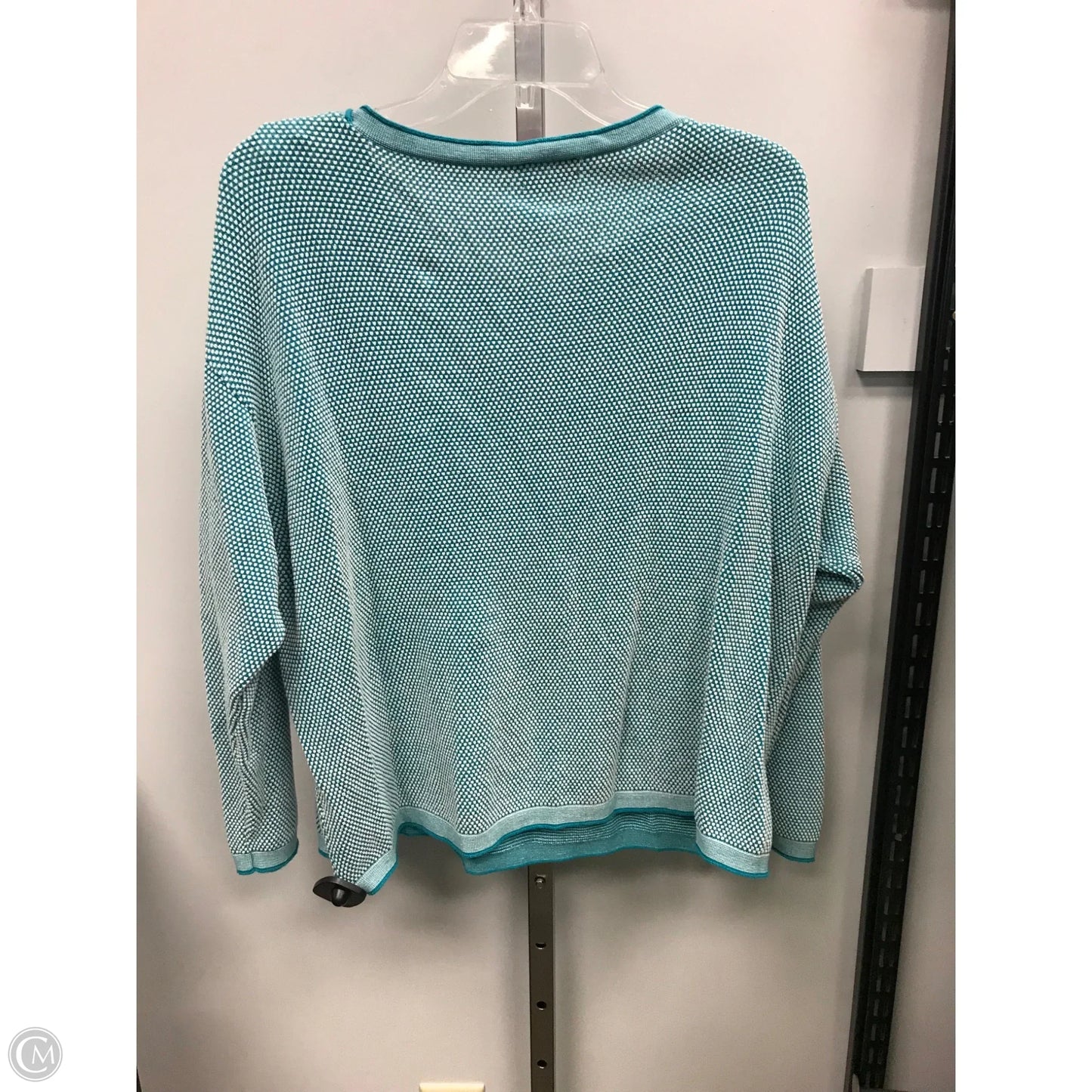 Top Long Sleeve By Cmc In Teal, Size: Xxl