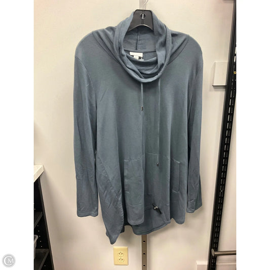 Top Long Sleeve By Pure Jill In Blue, Size: M