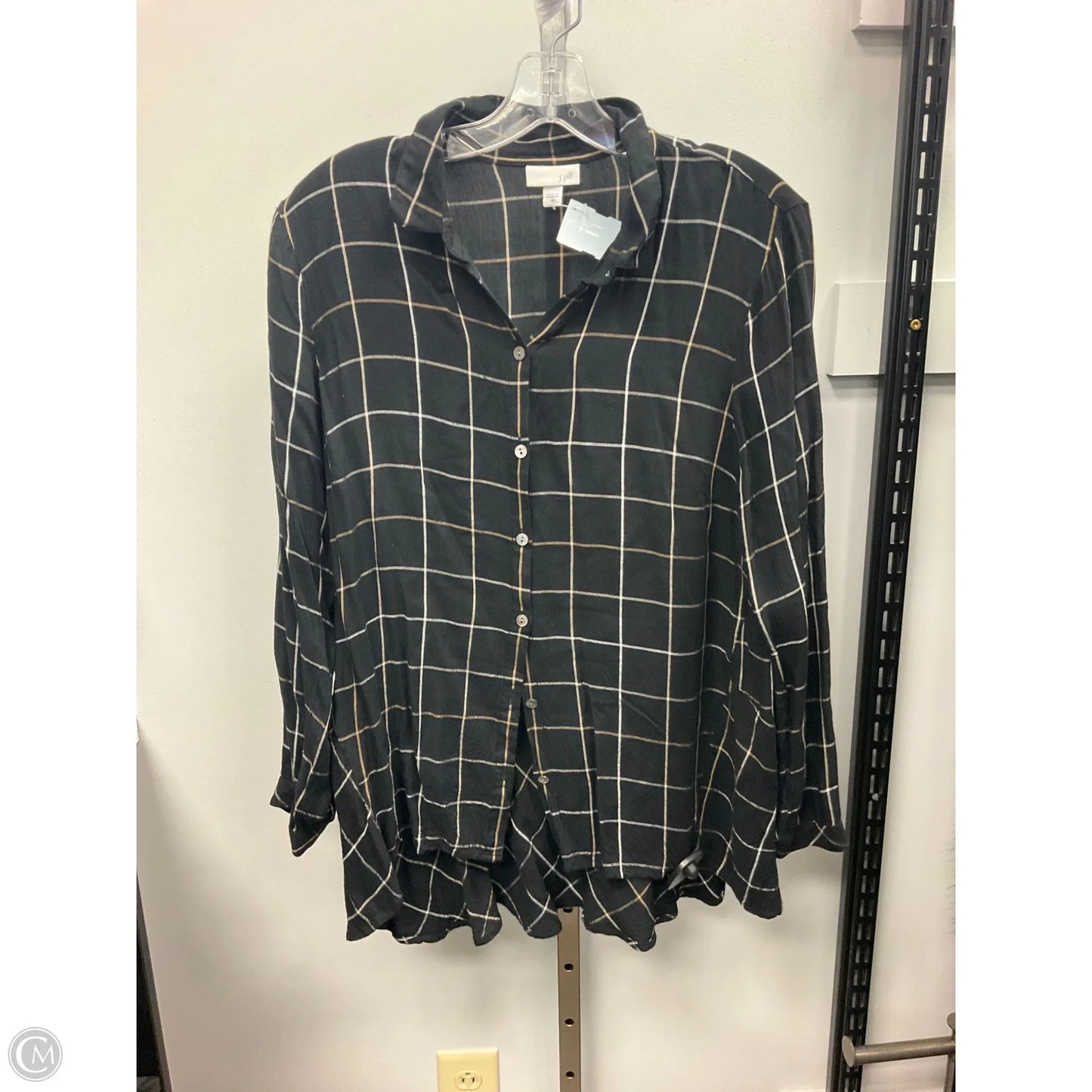 Top Long Sleeve By J. Jill In Black, Size: M