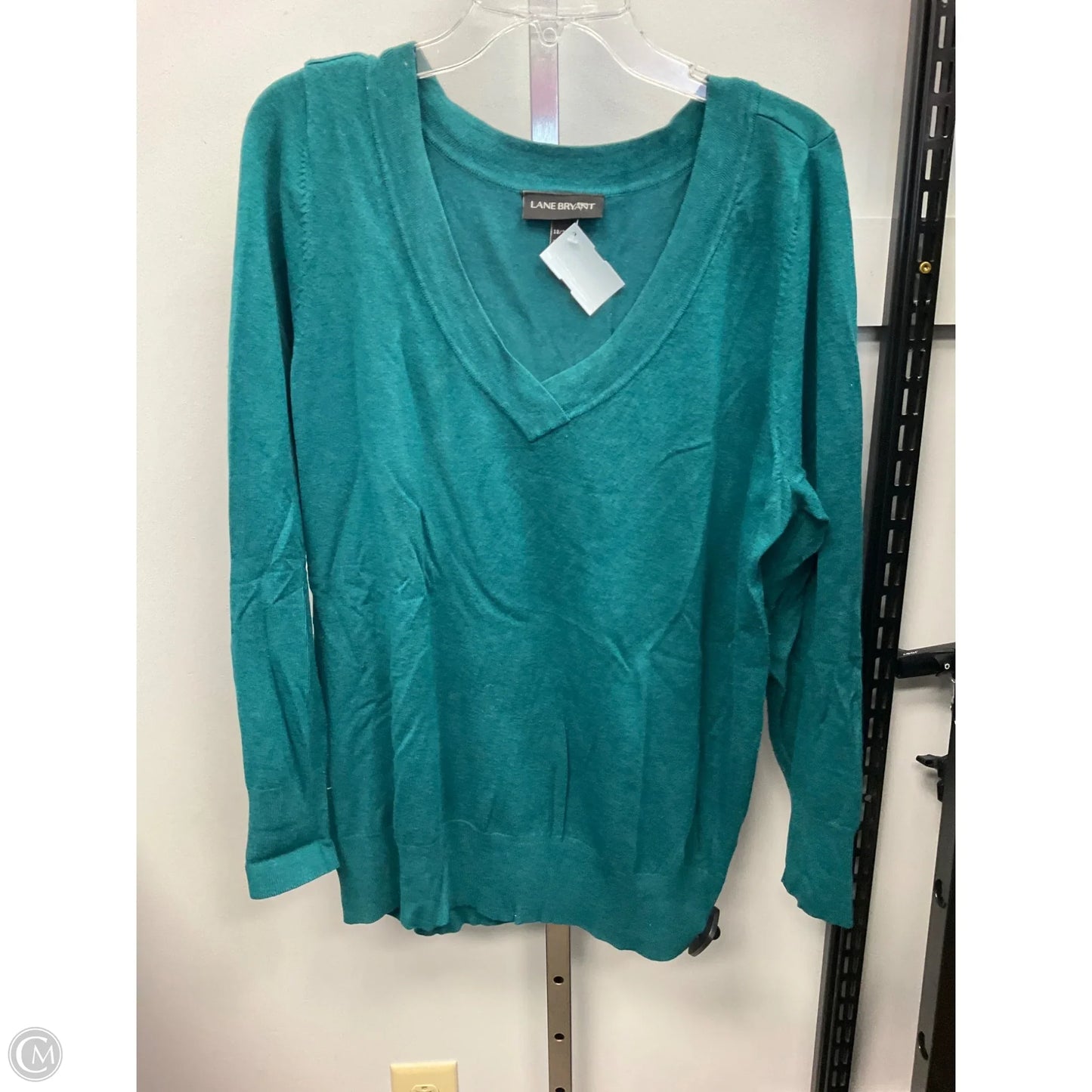Sweater By Lane Bryant In Green, Size: Xl