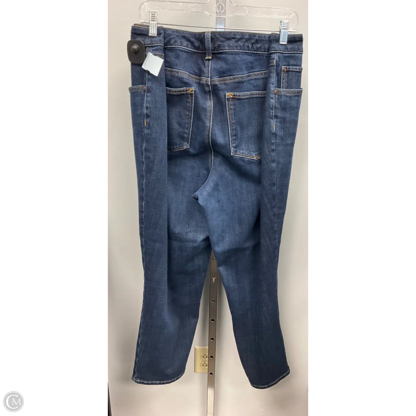 Jeans Straight By Talbots In Blue Denim, Size: 18