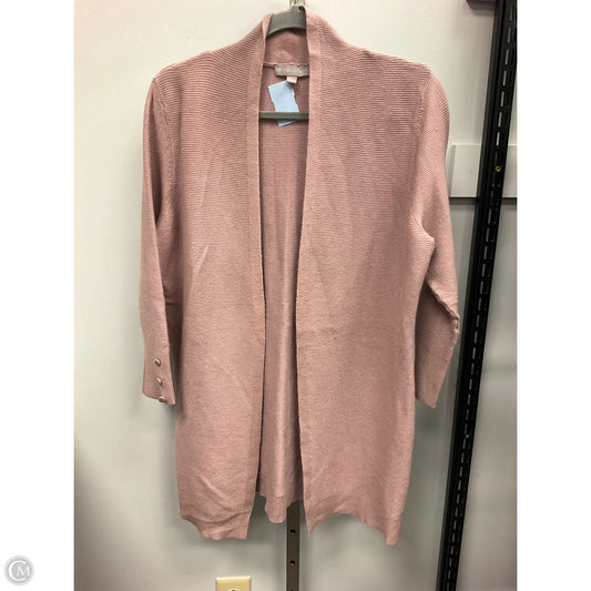Sweater Cardigan By Evolution In Mauve, Size: L