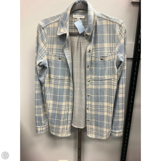 Top Long Sleeve By Workshop In Plaid Pattern, Size: Xs