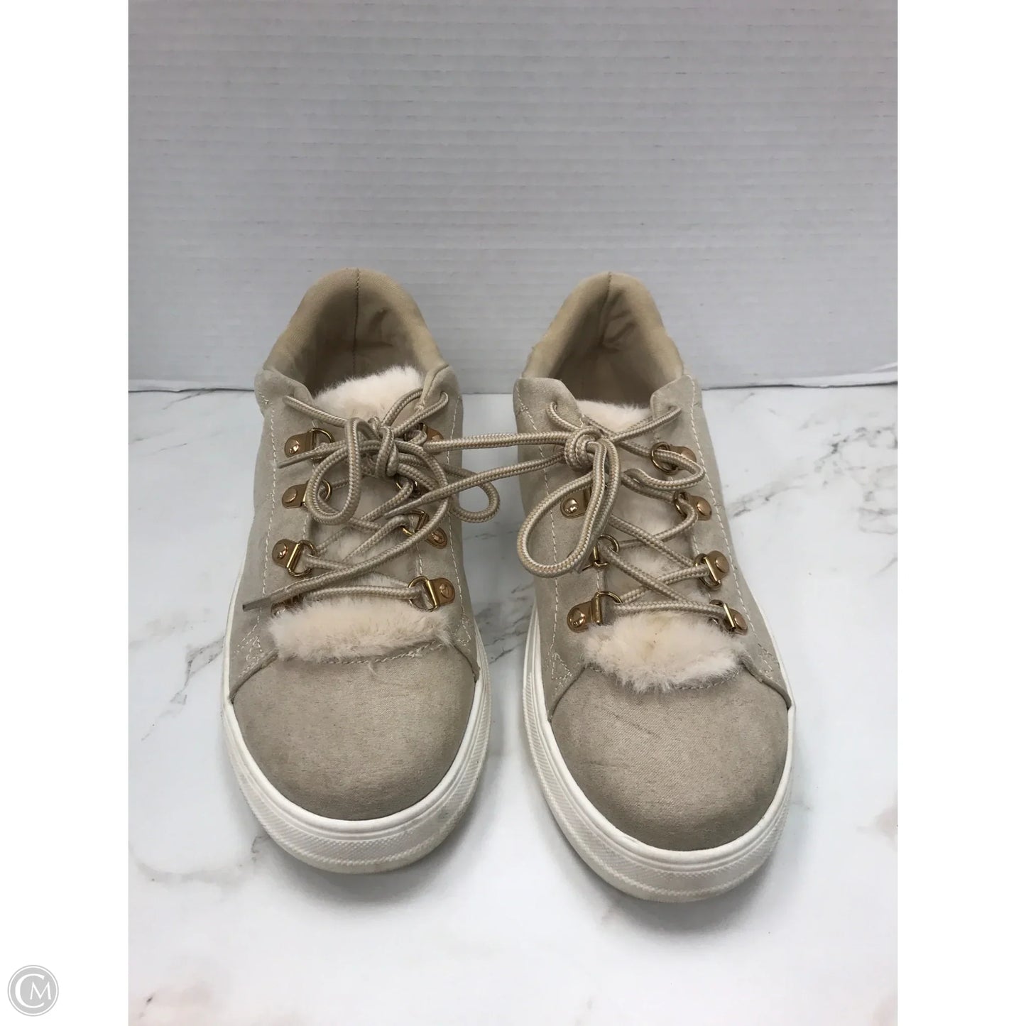 Shoes Sneakers By Madden Girl In Tan, Size: 8