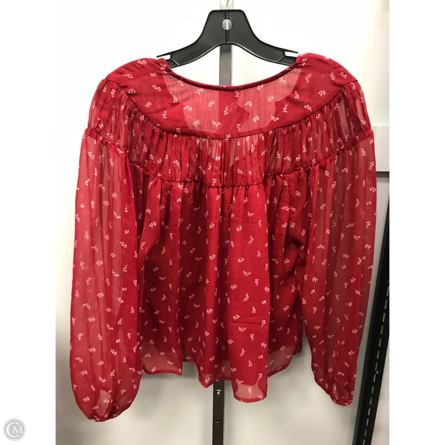 Top Long Sleeve By Old Navy In Red, Size: M