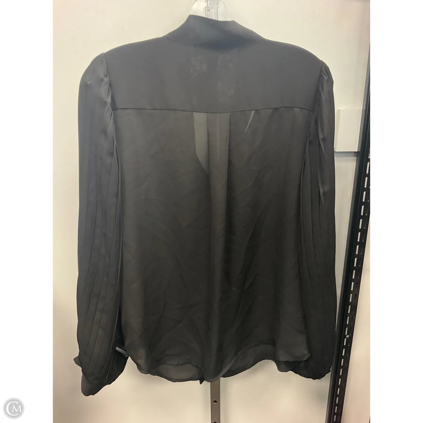 Blouse Long Sleeve By Ellen Tracy In Black, Size: M