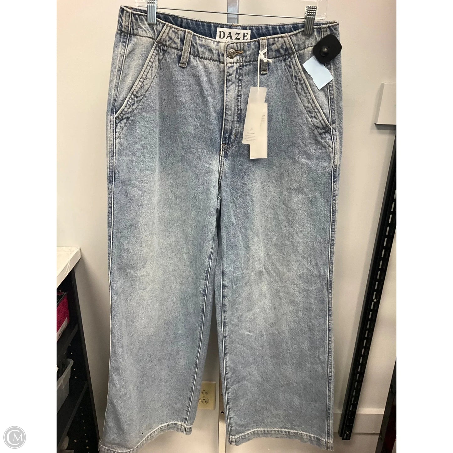 Jeans Wide Leg By Daze In Blue Denim, Size: 8