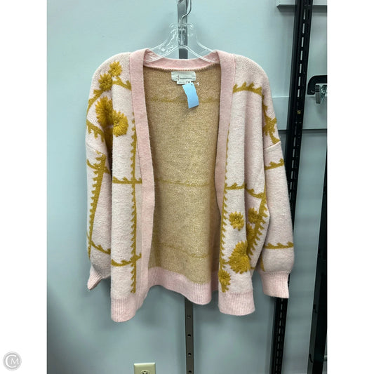 Sweater Cardigan By Anthropologie In Pink, Size: Osfm