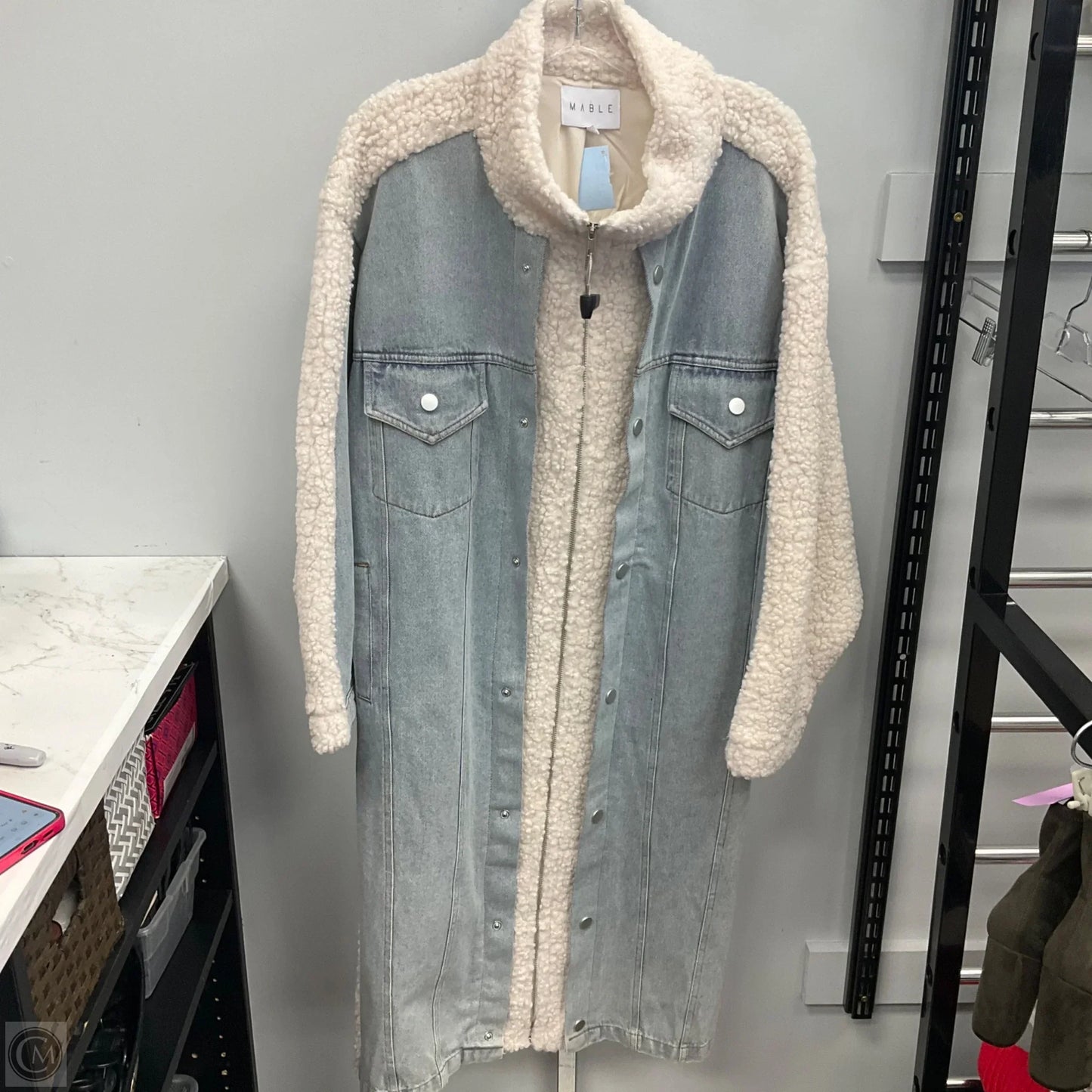 Coat Other By Mable In Blue Denim, Size: S