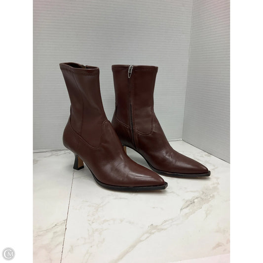 Boots Ankle Heels By Dolce Vita In Brown, Size: 6.5