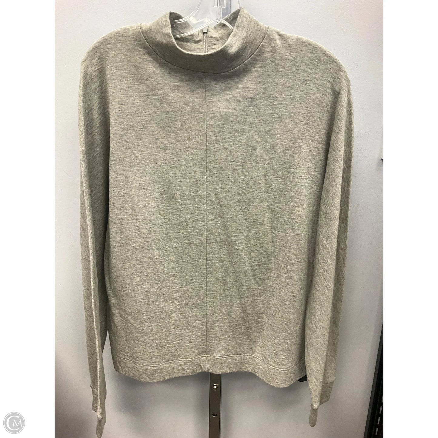 Top Long Sleeve By Madewell In Grey, Size: L