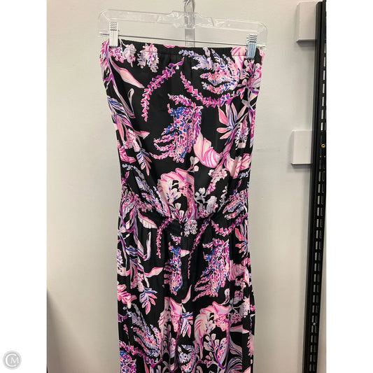 Jumpsuit Designer By Lilly Pulitzer In Black & Pink, Size: M
