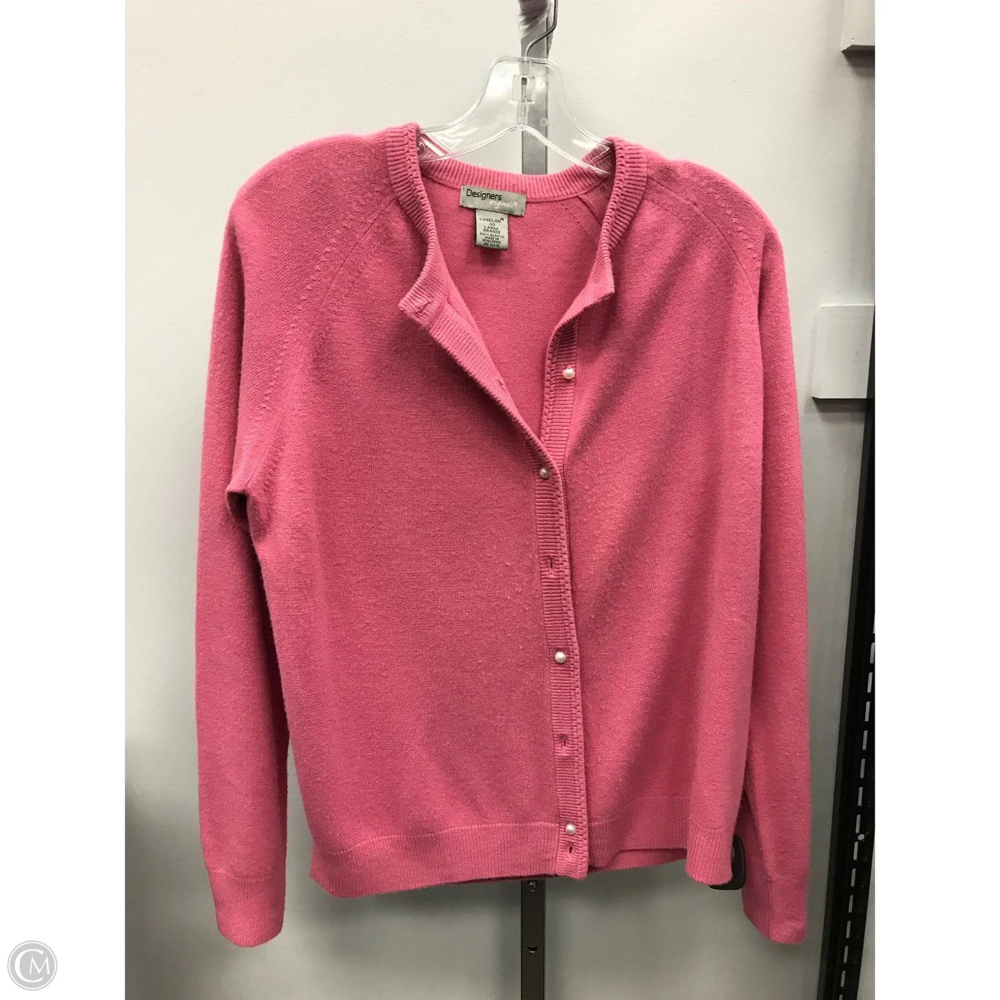 Sweater Cardigan By Cmc In Pink, Size: L