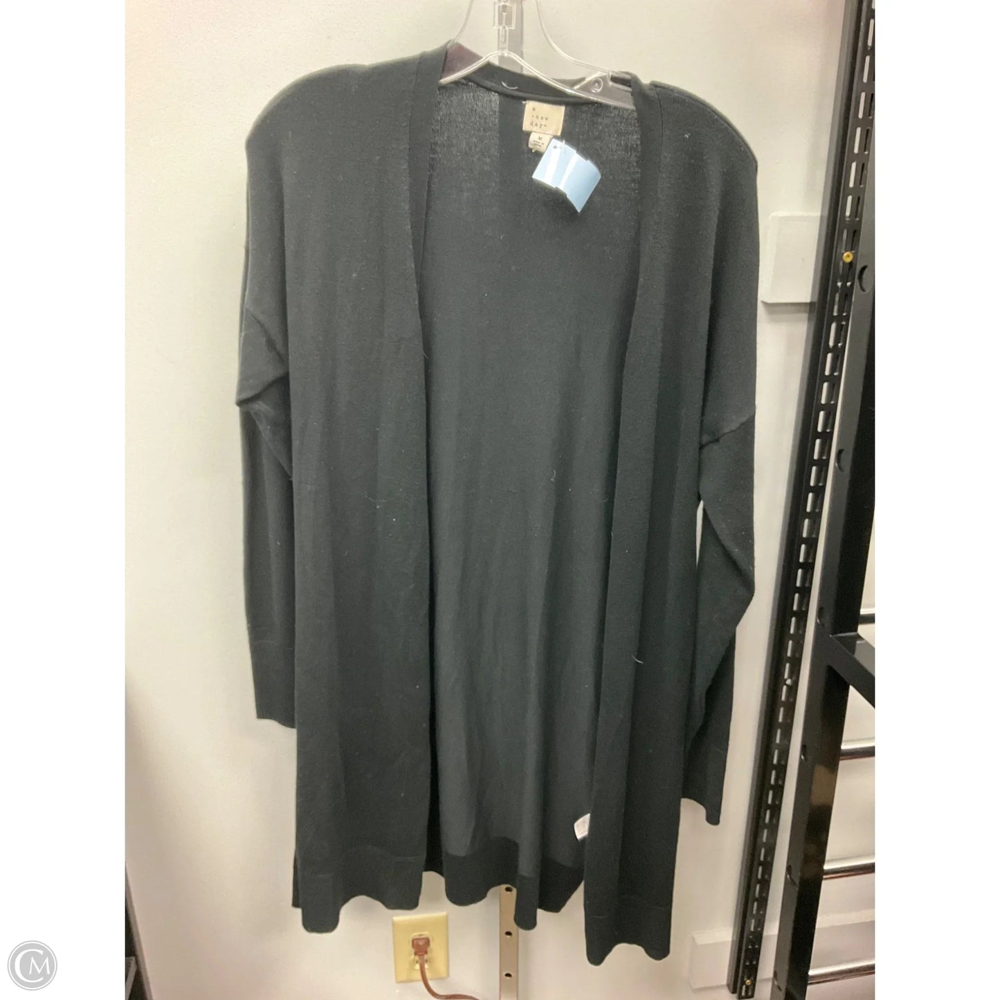 Sweater Cardigan By A New Day In Black, Size: M