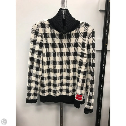 Sweater By Calvin Klein In Black & White, Size: S