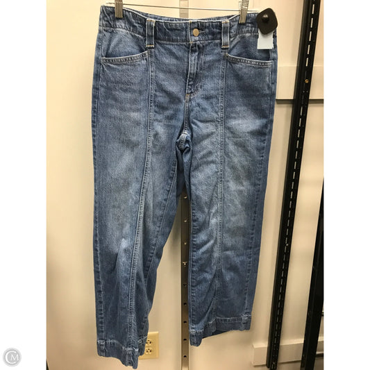 Jeans Wide Leg By Talbots In Blue Denim, Size: 6p