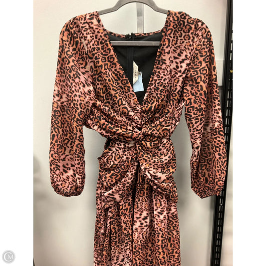 Dress Casual Midi By Cmc In Animal Print, Size: S