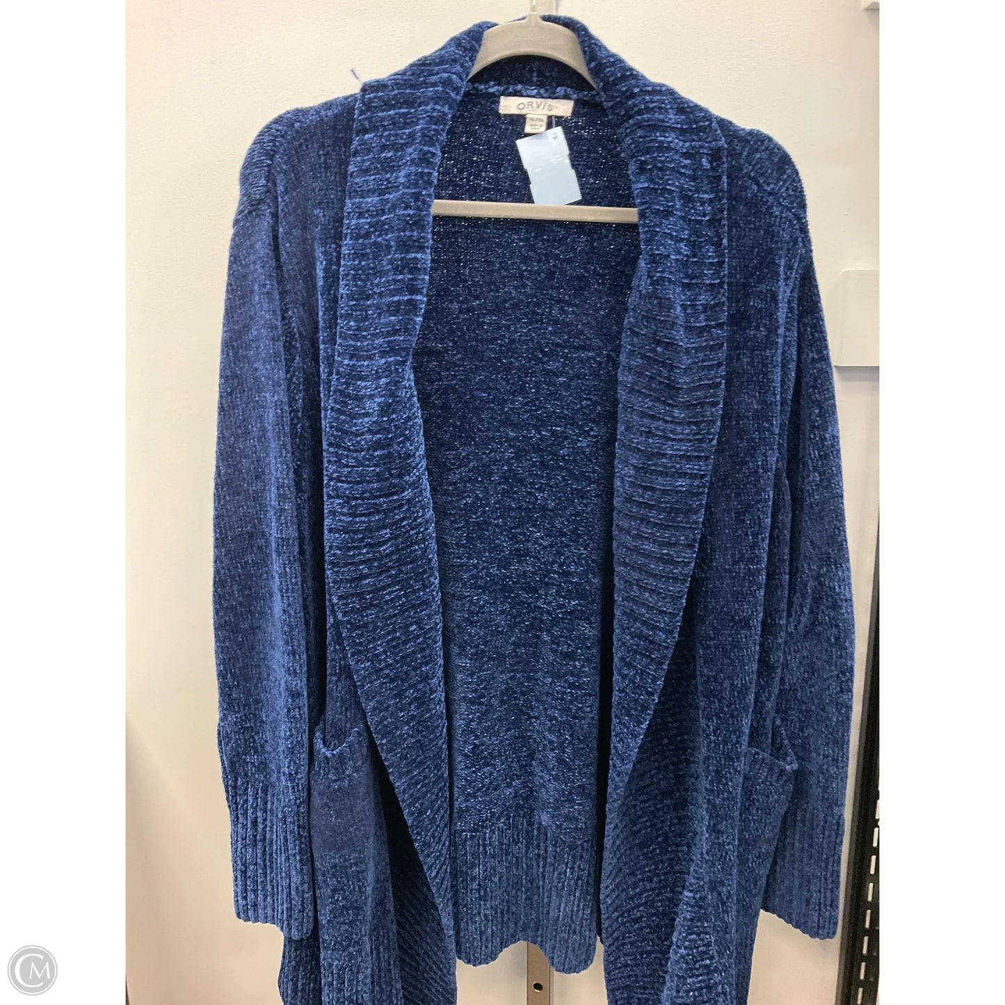 Sweater Cardigan By Orvis In Navy, Size: Xl