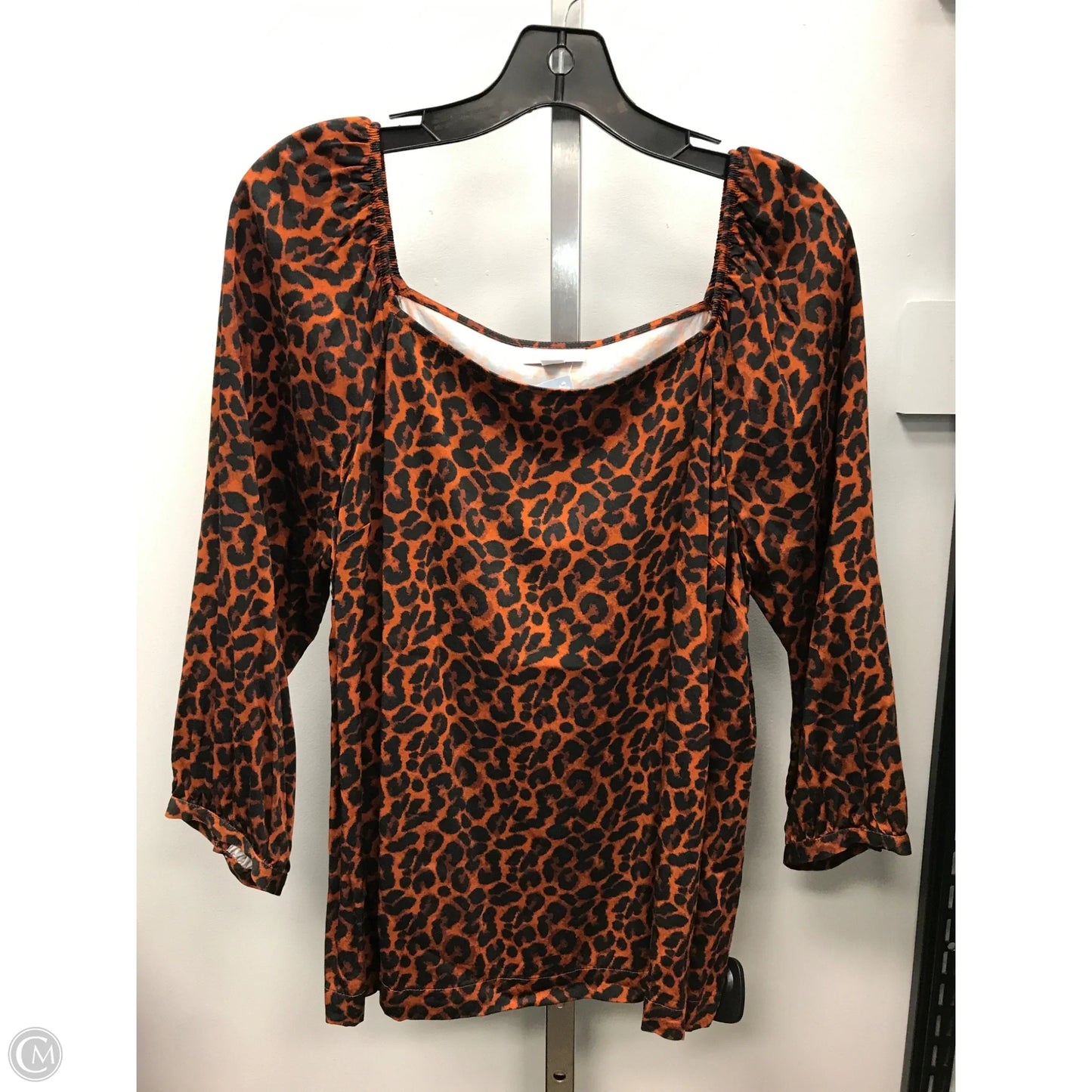 Top Long Sleeve By J. Jill In Animal Print, Size: M