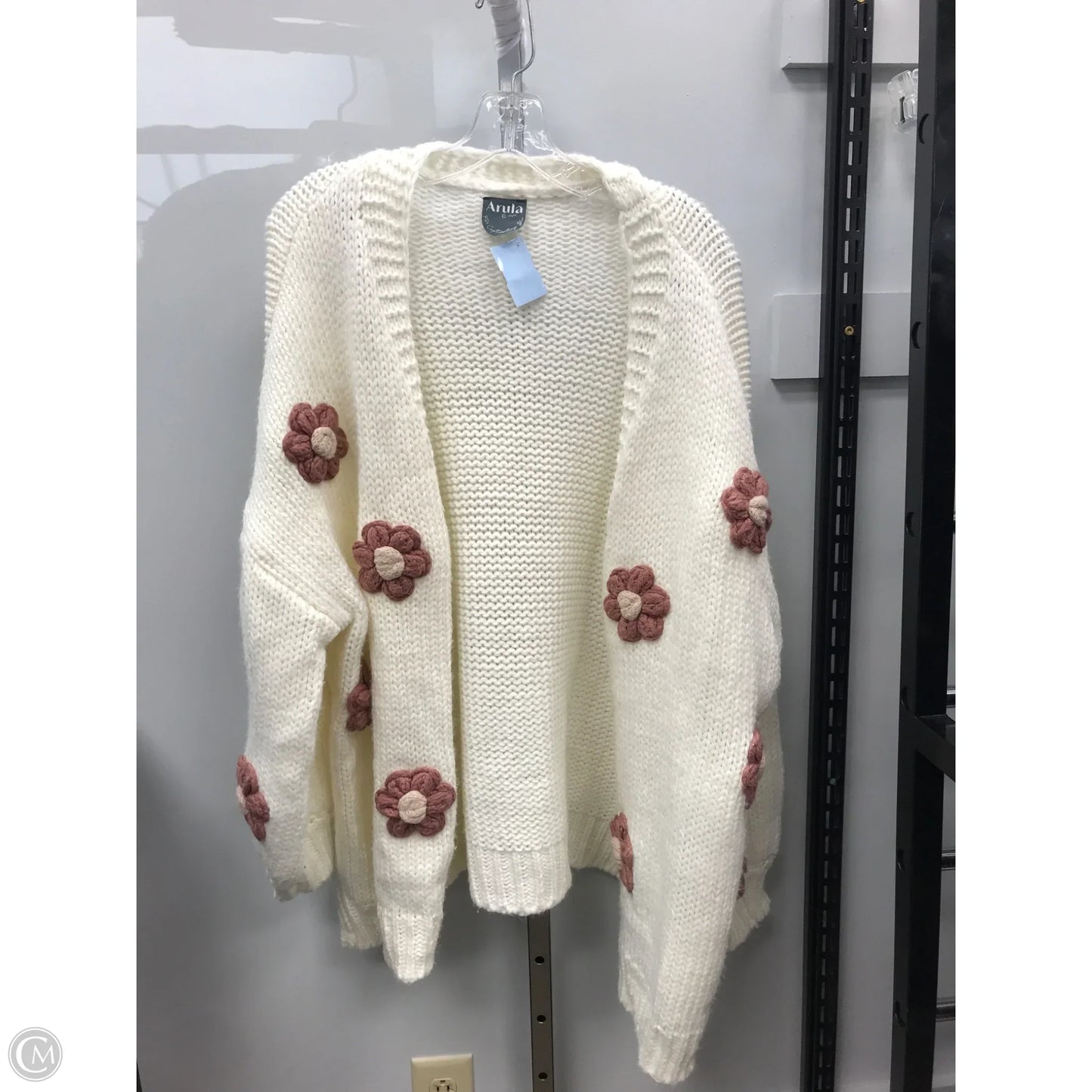 Sweater Cardigan By Arula In Cream, Size: Xl