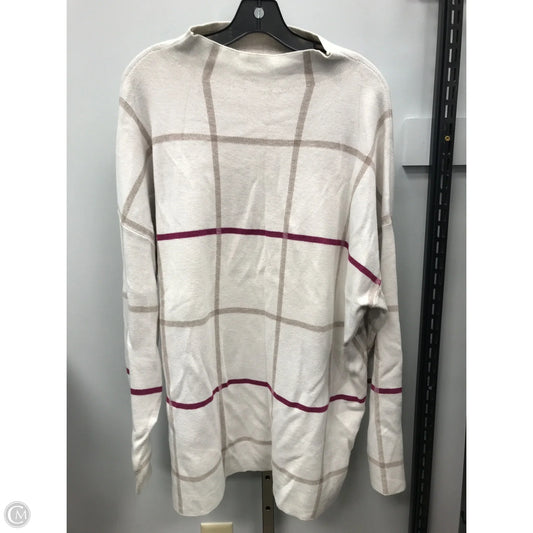 Sweater By Tahari In Plaid Pattern, Size: 2x