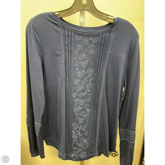 Top Long Sleeve By Lands End In Navy, Size: M