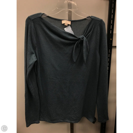 Top Long Sleeve By Loft In Blue, Size: M