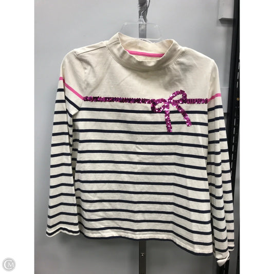 Top Long Sleeve By Talbots In Striped Pattern, Size: M