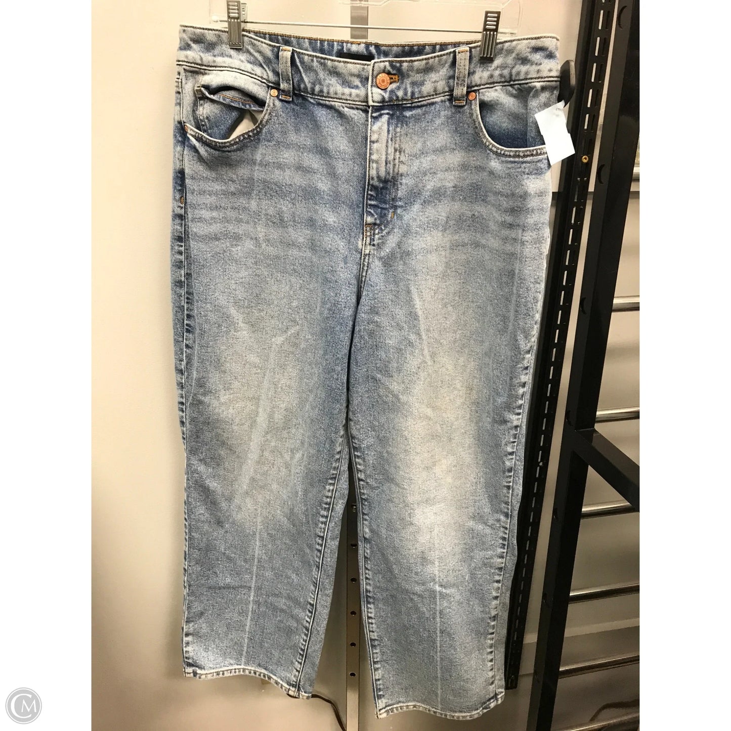 Jeans Wide Leg By Talbots In Blue Denim, Size: 14p