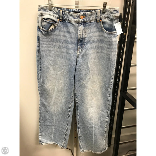 Jeans Wide Leg By Talbots In Blue Denim, Size: 14p