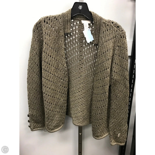 Sweater Cardigan By Chicos In Green, Size: S