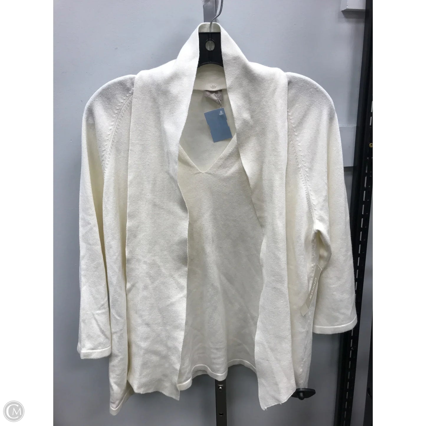 Sweater By Chicos In Cream, Size: M