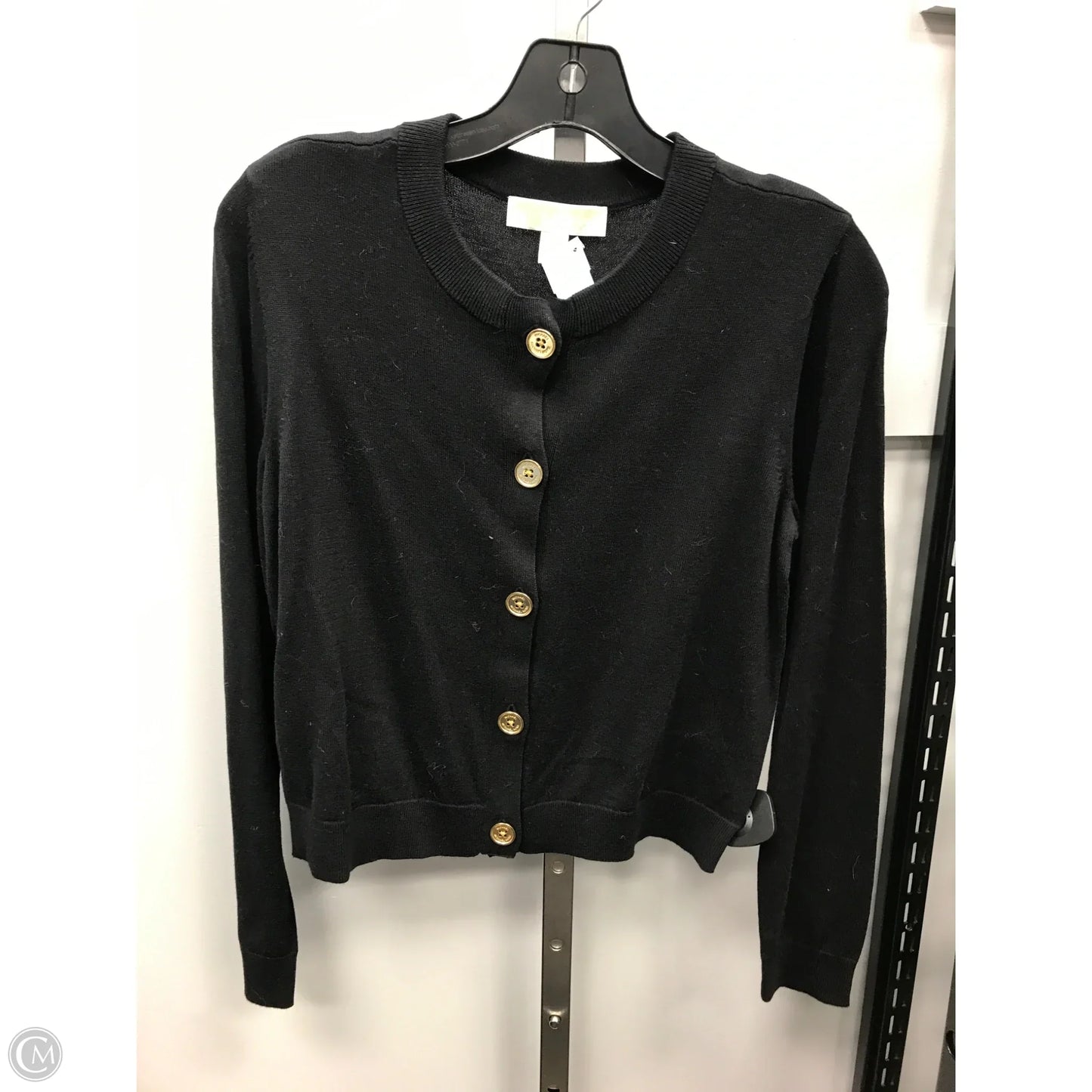 Sweater Cardigan By Michael By Michael Kors In Black, Size: M