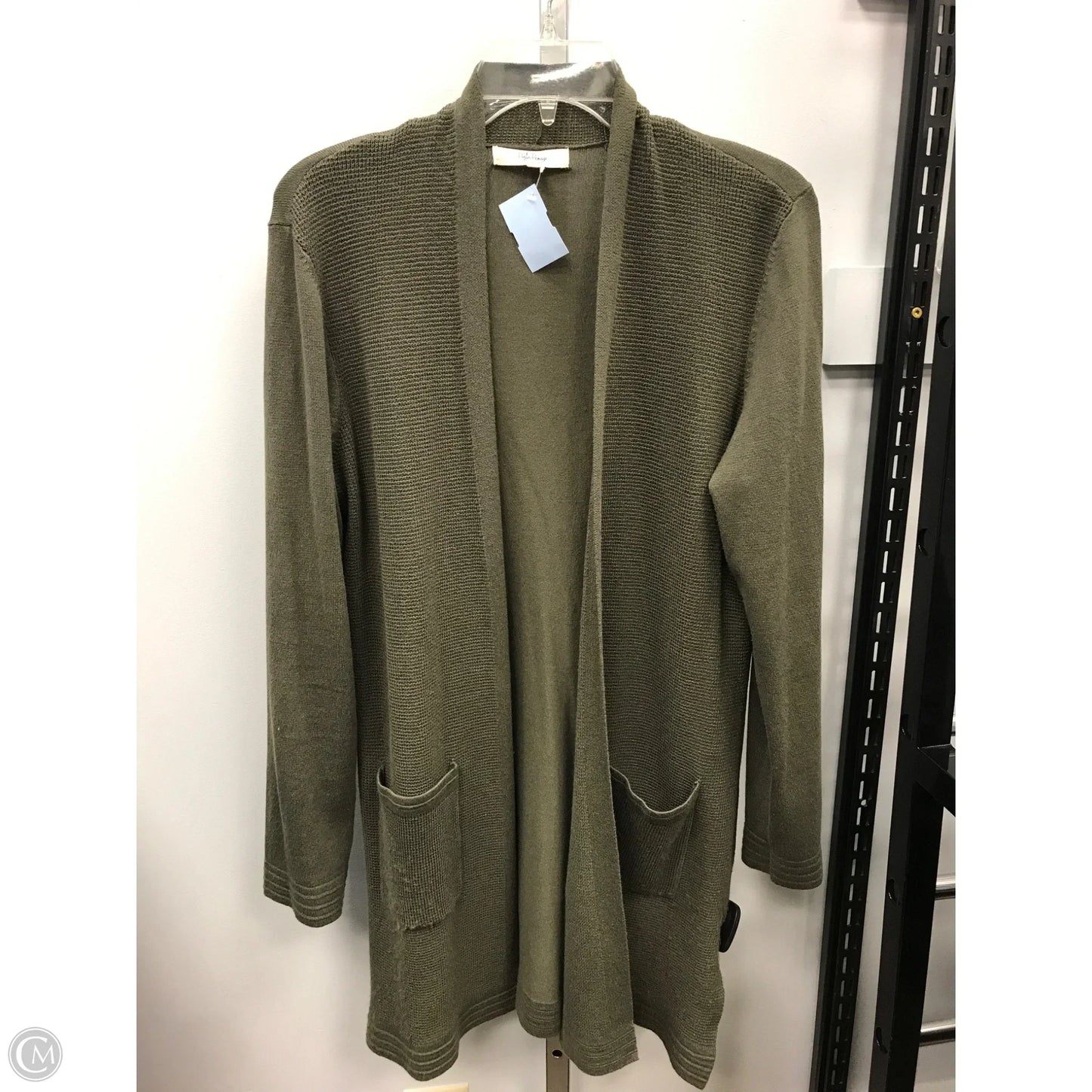 Sweater Cardigan By Peyton Primrose In Green, Size: M