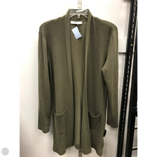 Sweater Cardigan By Peyton Primrose In Green, Size: M